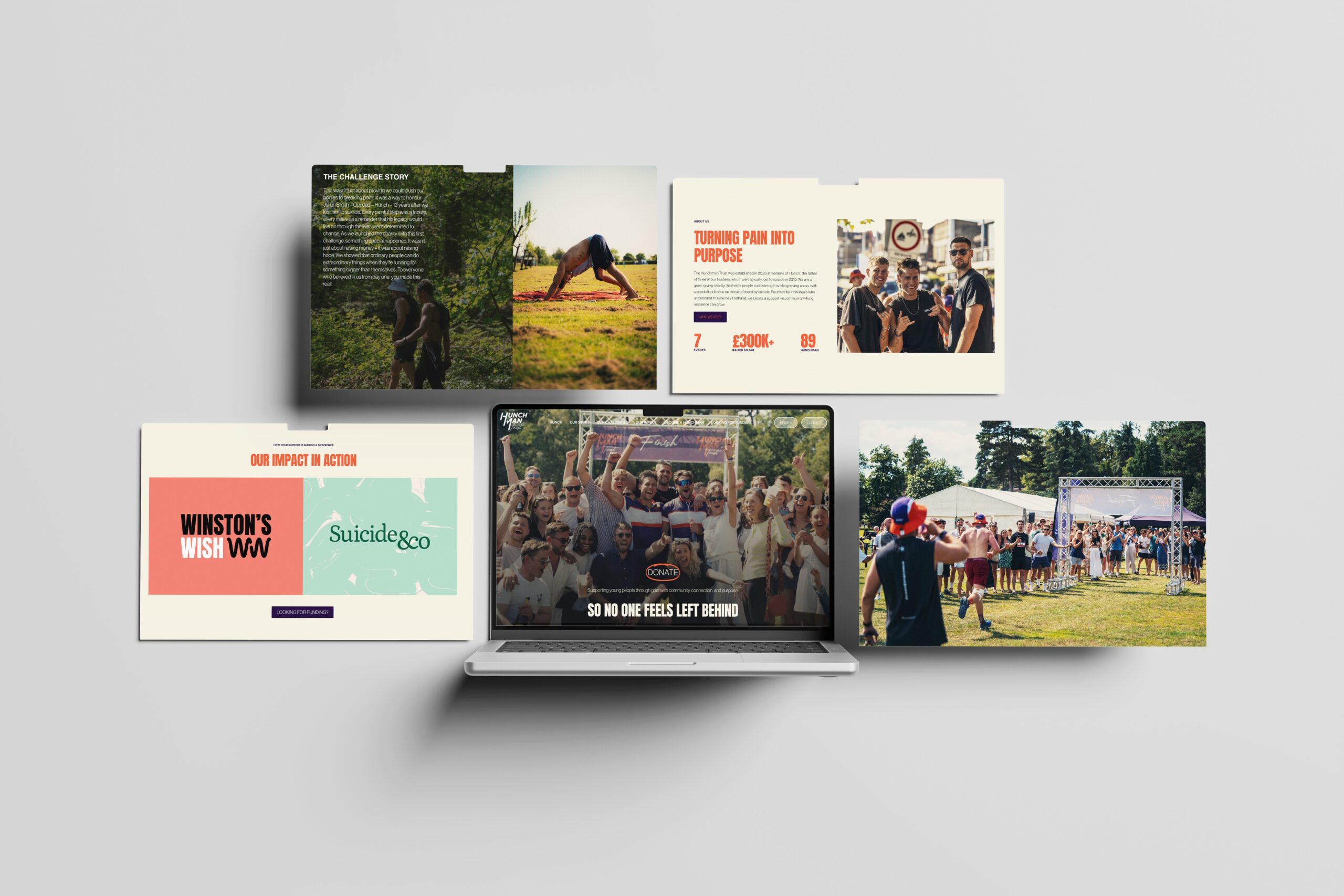 Hunchman Website Mockup